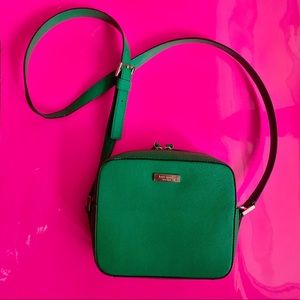 Green Kate Spade crossbody bag